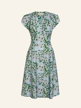 Palava Rita Dress- Blue Apple Blossom Size 14